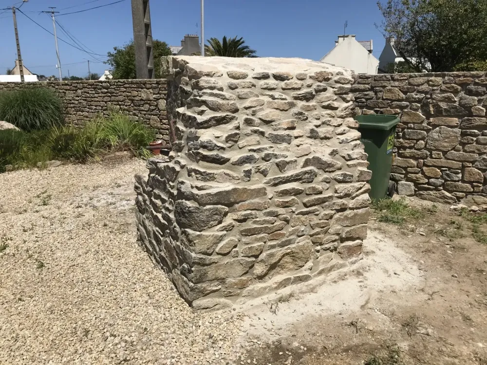 muret en pierre